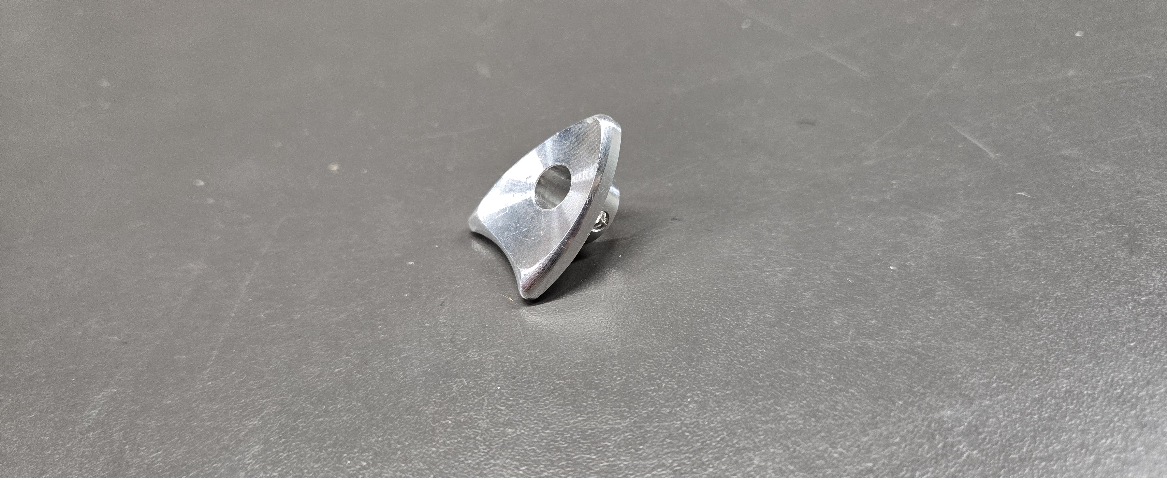 Small machined aluminum bracket